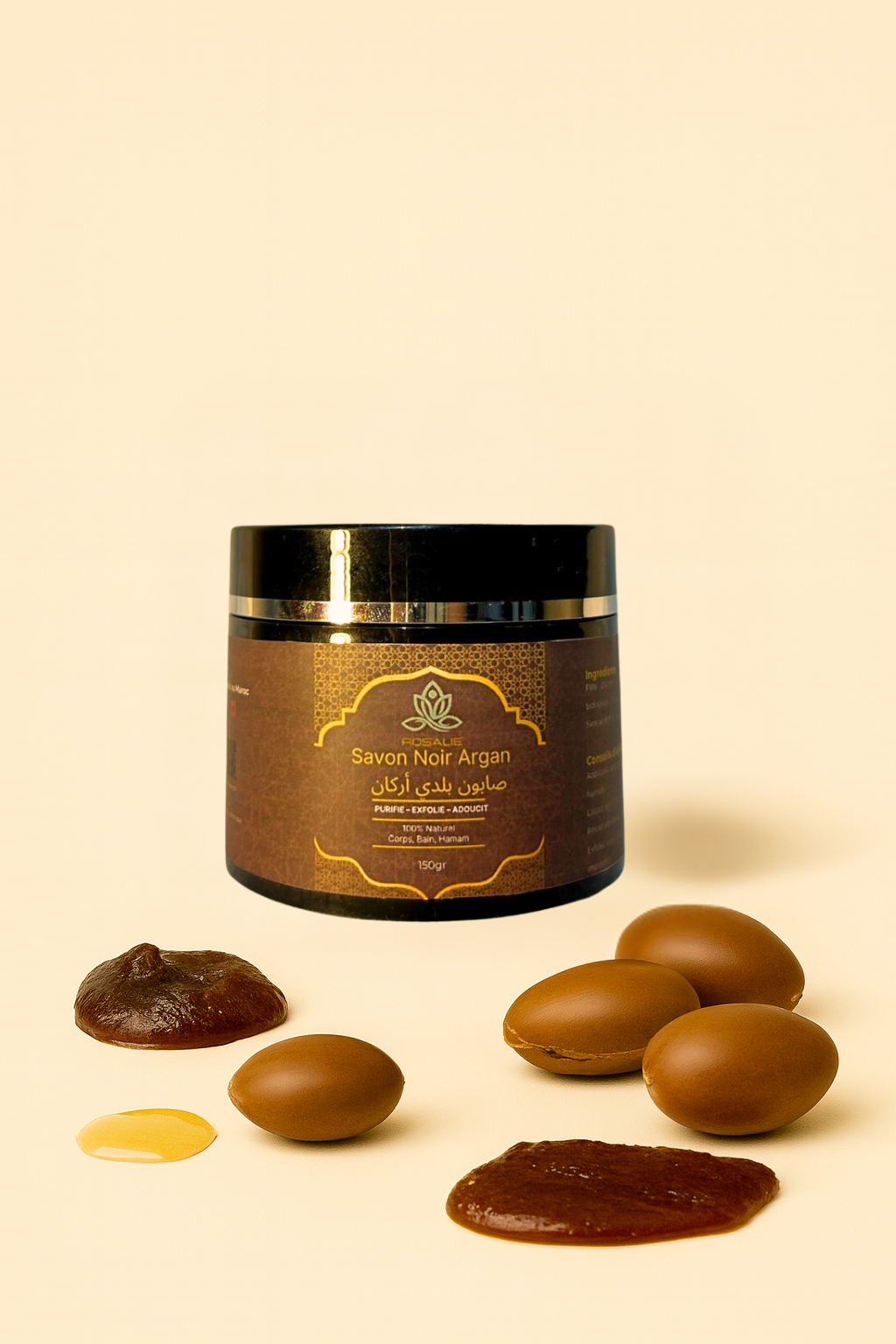 Savon Noir à l’Huile d’Argan – Rituel Hammam du Maroc